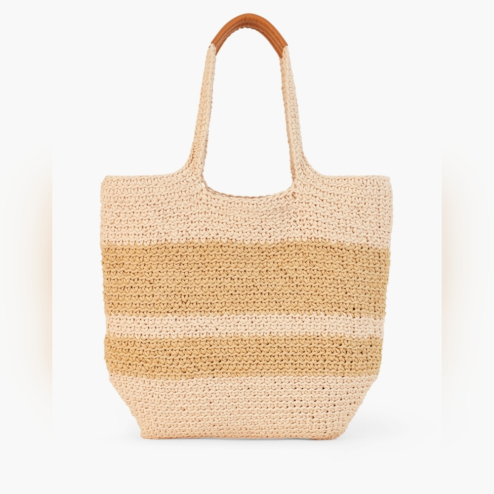 TALBOT COTTON WEAVE STRIPE TOTE